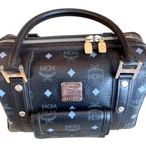 Auth.MCM Preowned Boston doctors black bag.